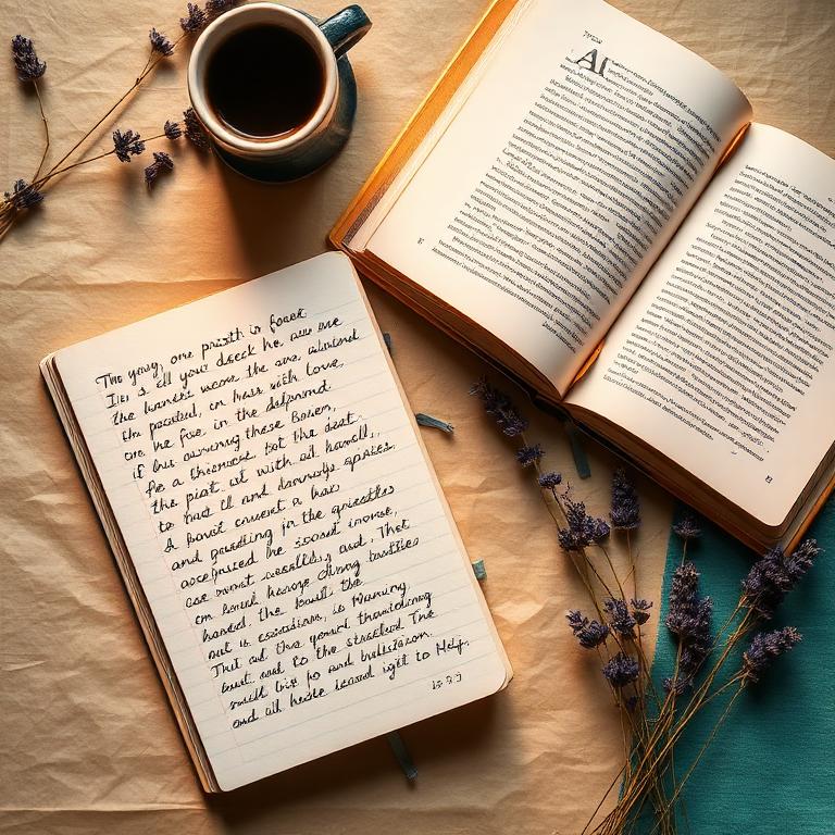 Дневник чтения и книга с кофе